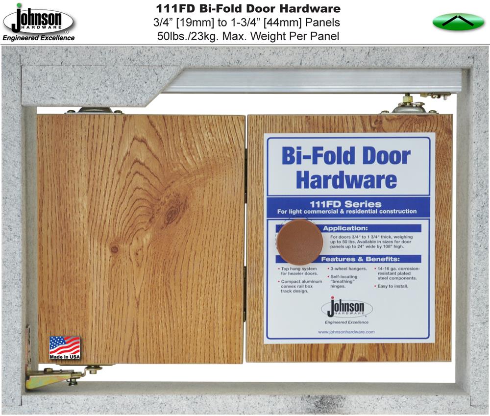 Johnson Hardware 111FD BiFold Door Hardware Sets Jhusa